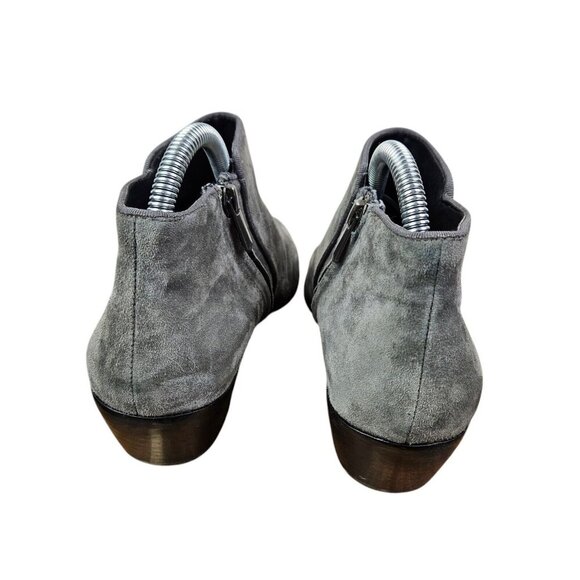 Sam Edelman Shoes Womens Size 8M Gray Suede Side Zip Ankle Booties - Picture 5 of 9